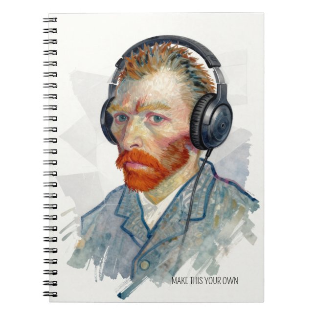 Carnet PERSONALISE Rocking Vincent Portrait Notebook (Devant)