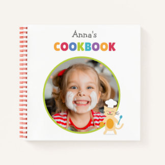 Carnet Personalised Kids Cookbook (Your Photo) 