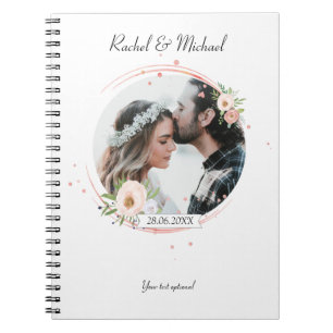 Carnet Personalisierbarer Foto Hochzeits