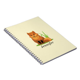 Carnet Personalize Cute Little Fox Back to School