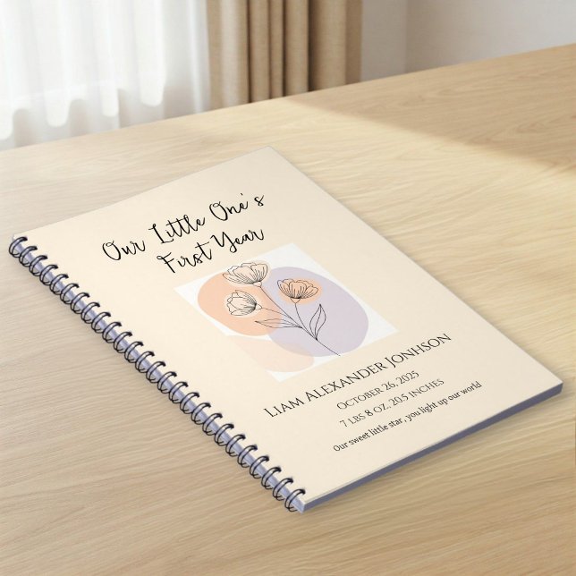 Carnet Personalized Beige Baby Photo Notebook  (Créateur téléchargé)