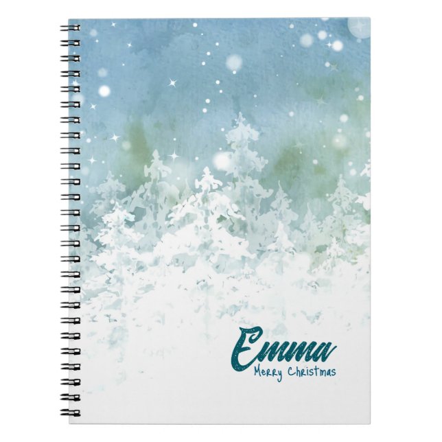 Carnet Personalized Christmas Notebook - Emma (Devant)