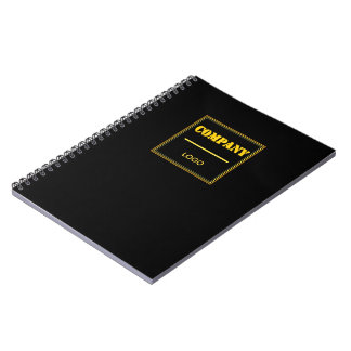 Carnet Personalized Company Black Modern Custom Business