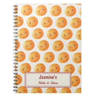 Carnet Personalized Dreams Come True Lucky Orange Pattern