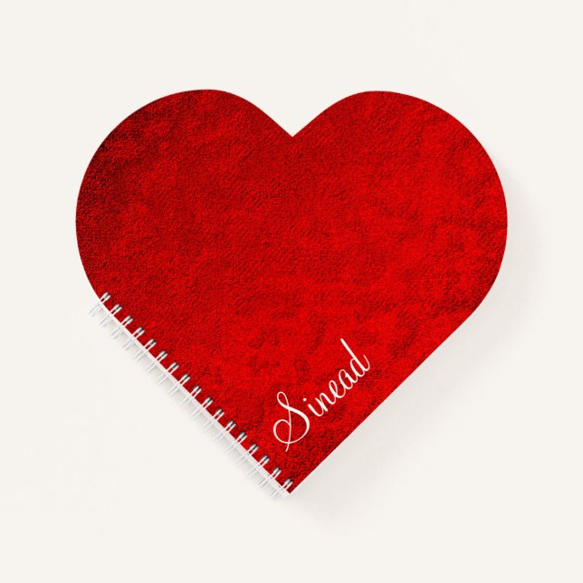 Carnet Personalized Fancy Velvet Texture Print (Devant)