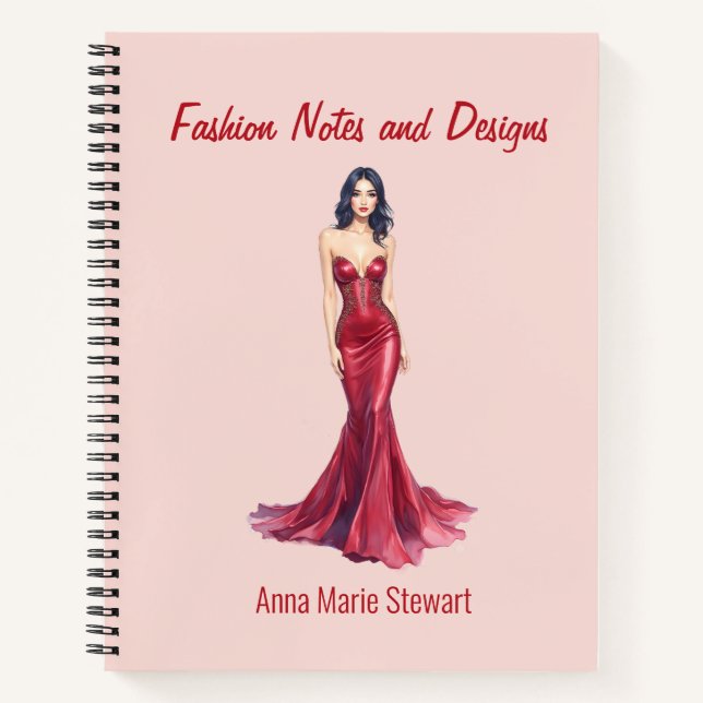 Carnet Personalized Fashion Sketch Book (Devant)