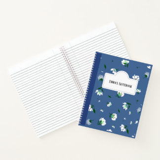 Carnet Personalized Floral Notebook