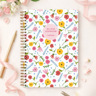 Carnet Personalized Floral Notebook for Mom or Grandma