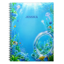Personalized Frutiger Aero Name Notebook