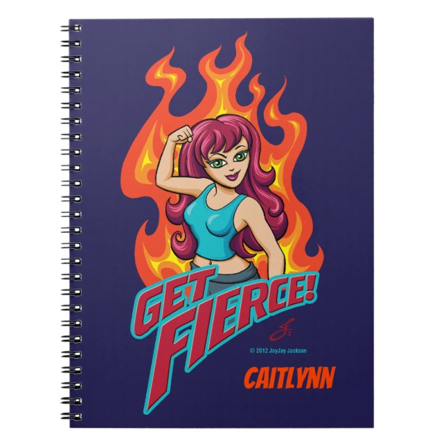 Carnet Personalized Get Fierce Girl (Devant)