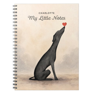 Carnet Personalized Greyhound Notebook with Name