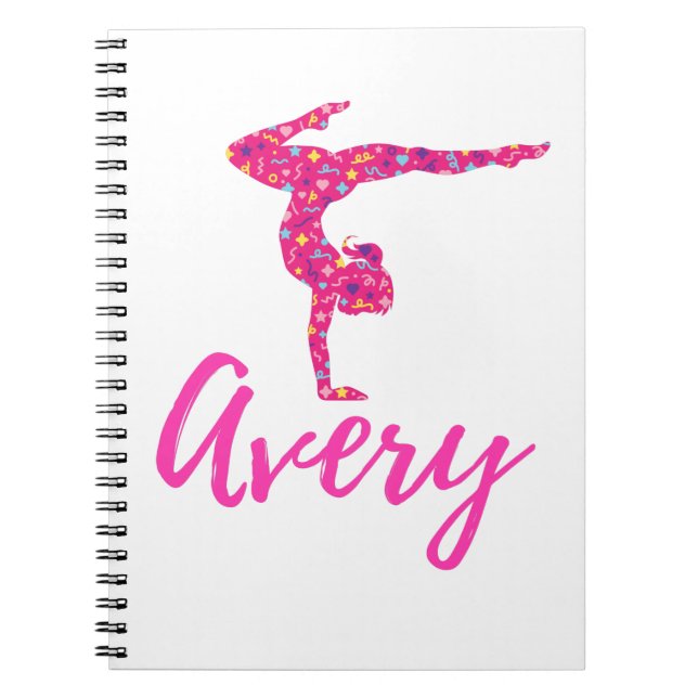 Carnet Personalized Gymnastics Gymnast Name Avery (Devant)