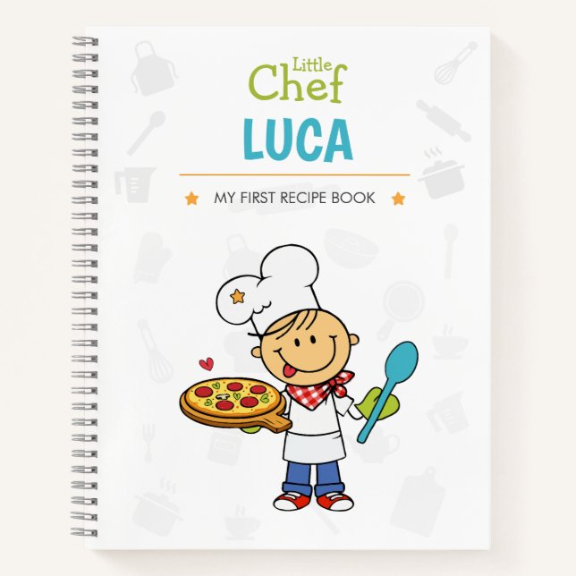 Carnet Personalized Kids Recipe Book (Devant)