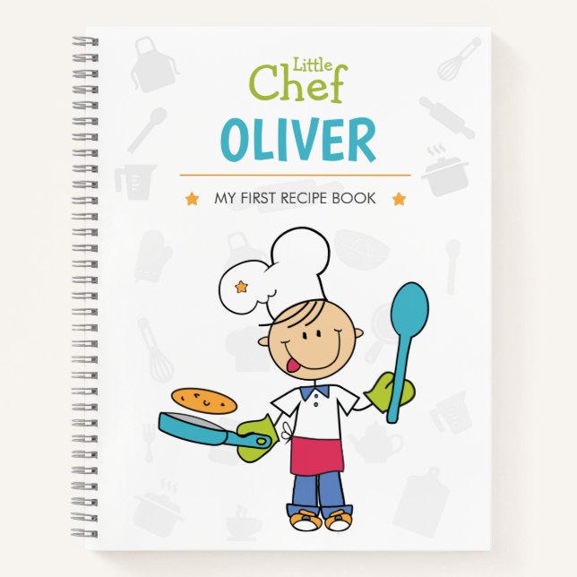 Carnet Personalized Kids Recipe Book (Devant)