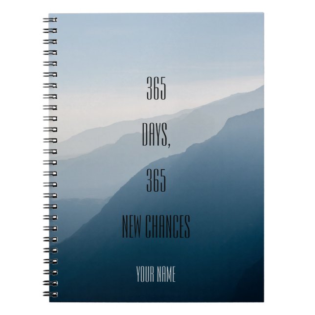 Carnet Personalized| minimalist| 365 jours 365 nouvelles (Devant)