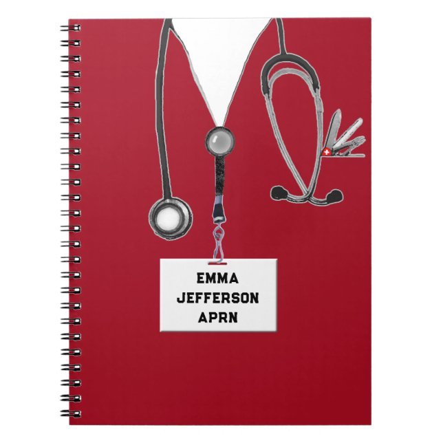 Carnet Personalized Nurse Gift (Devant)
