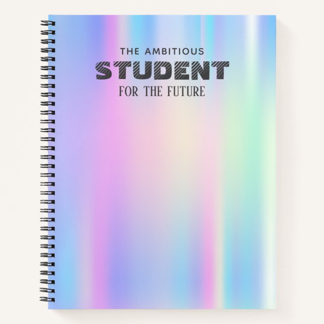 Carnet personalized opal notebook (Devant)