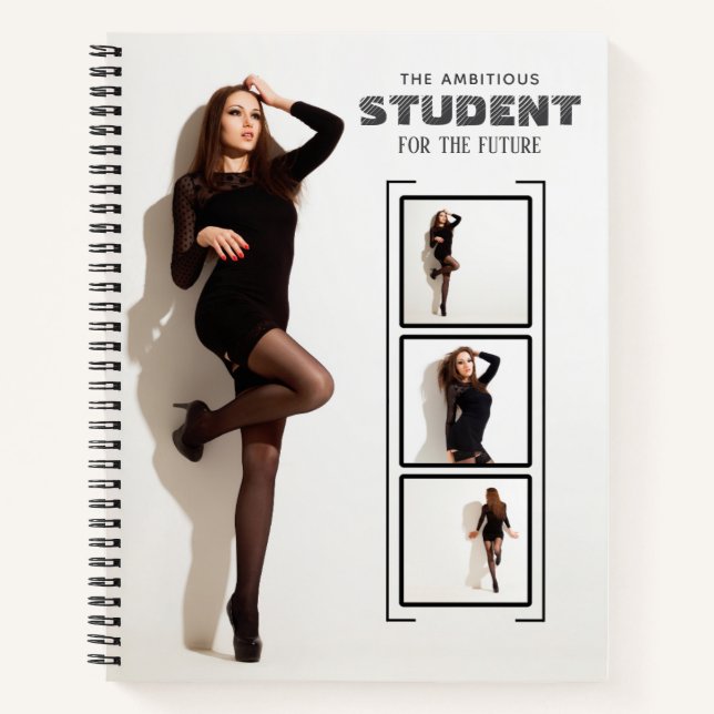 Carnet personalized photo and name notebook (Devant)