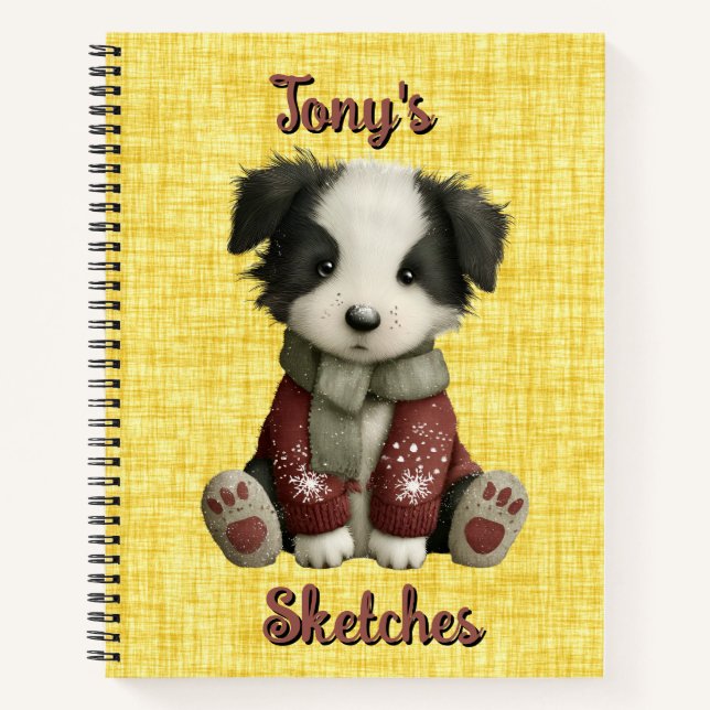 Carnet Personalized Puppy  (Devant)