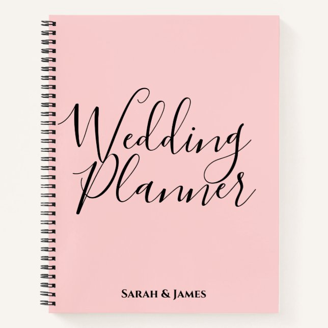 Carnet Personalized Wedding Planner Notebook (Devant)