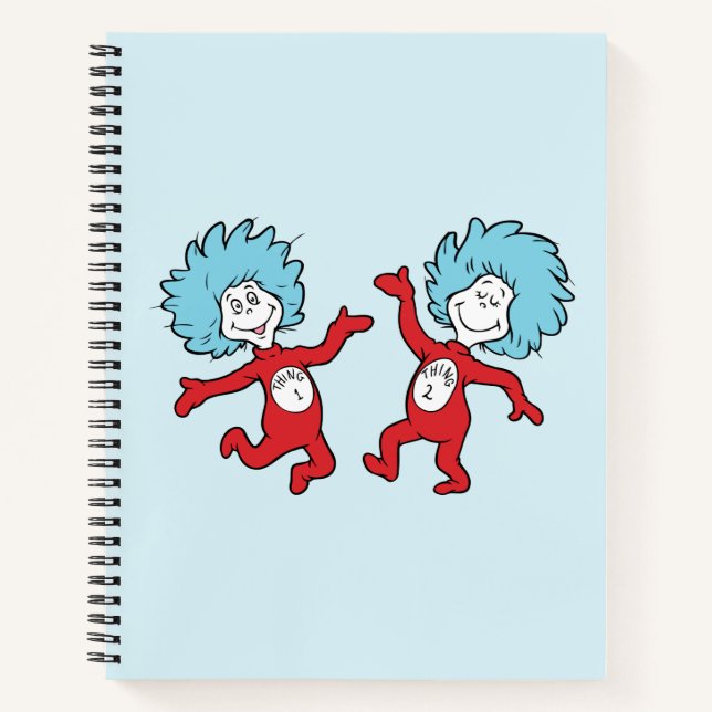 Carnet Personnage Chose 1 et Chose 2 de Dr Seuss (Devant)