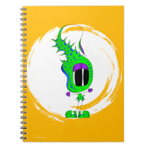 Personnage de dessin animé drôle, coloré et excent