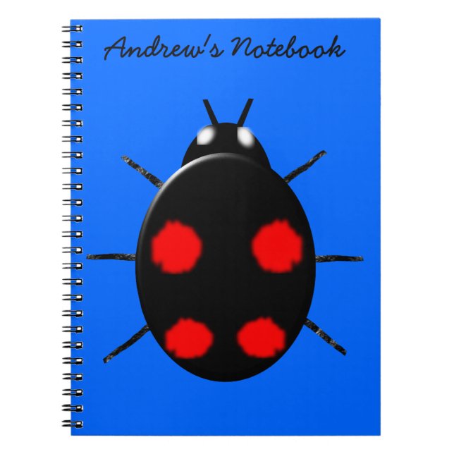 Carnet personnalisable Arlequin Ladybird (Devant)