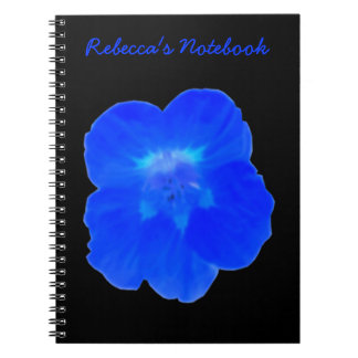 Carnet personnalisable Blue Nasturtium