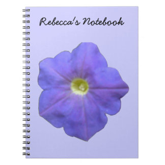 Carnet personnalisable Blue Petunia