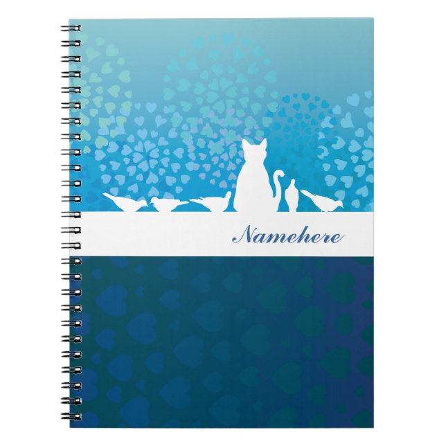 Carnet Personnalisable : Chat et la bande (Devant)
