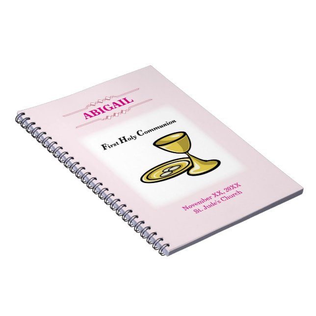 Carnet Personnalisable, Corps et Sang de Communion de fil (Côté Droit)