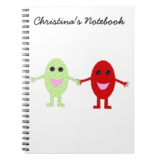 Carnet personnalisable de raisins d'amitié (Devant)