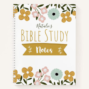 Carnet Personnalisable Étude biblique florale