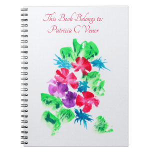Carnet Personnalisable Joli floral