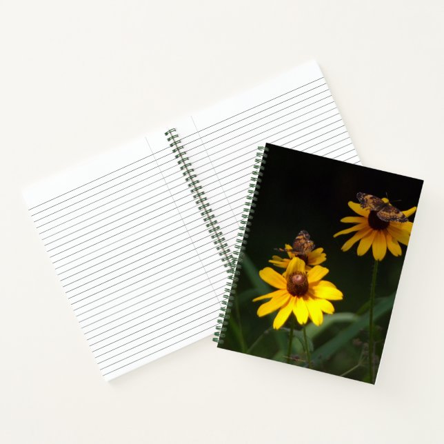 Carnet personnalisable Papillons et Fleurs sauvage (Intérieur)