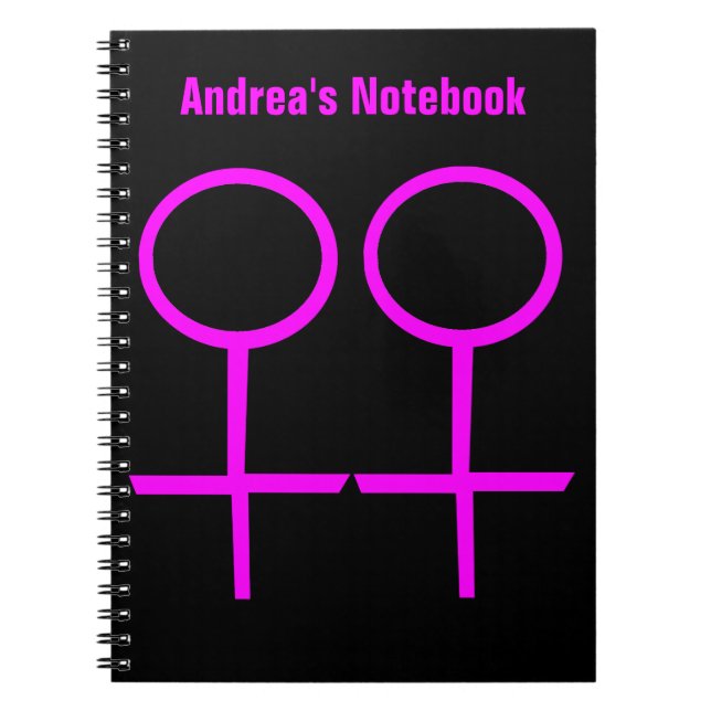 Carnet personnalisable pour lesbiennes amoureuses (Devant)
