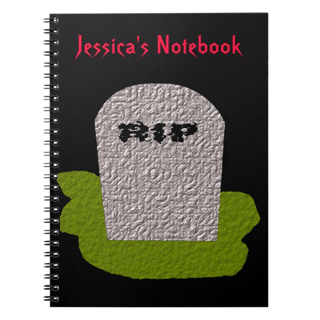 CARNET personnalisable RIP Tombstone (Devant)