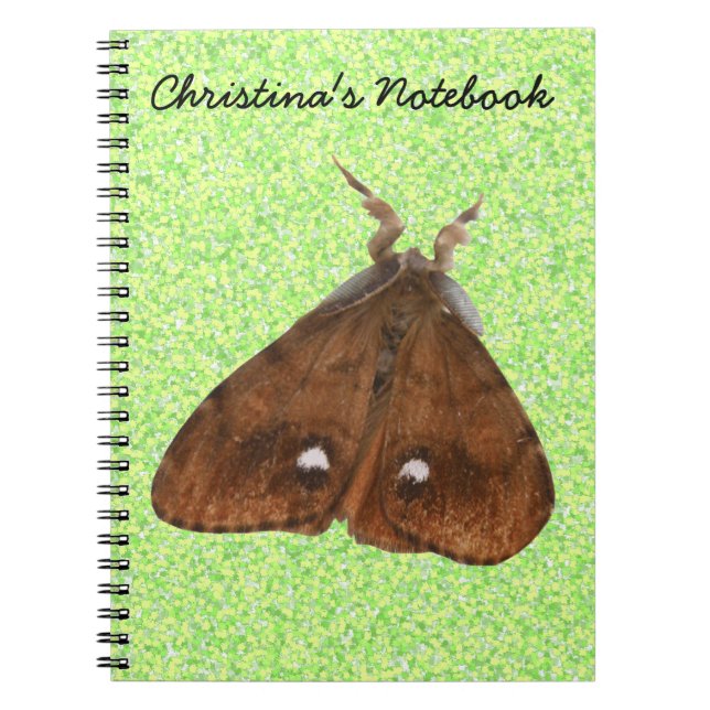 Carnet personnalisable Vapourer Moth (Devant)