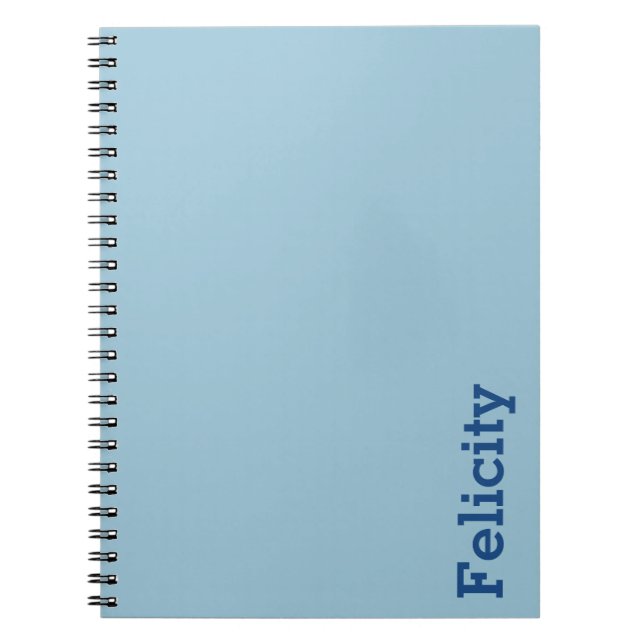 Carnet Personnalisable vert-bleu grisâtre (Devant)