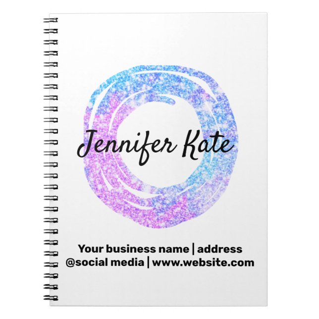 Carnet personnalisation ajouter votre nom adresse entrepr (Devant)