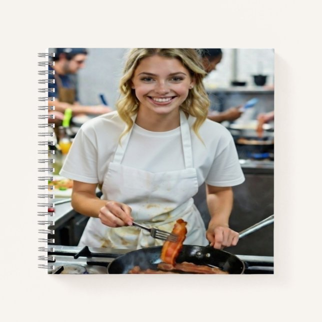 Carnet Personnalisation de photo de cuisson de bacon (Devant)