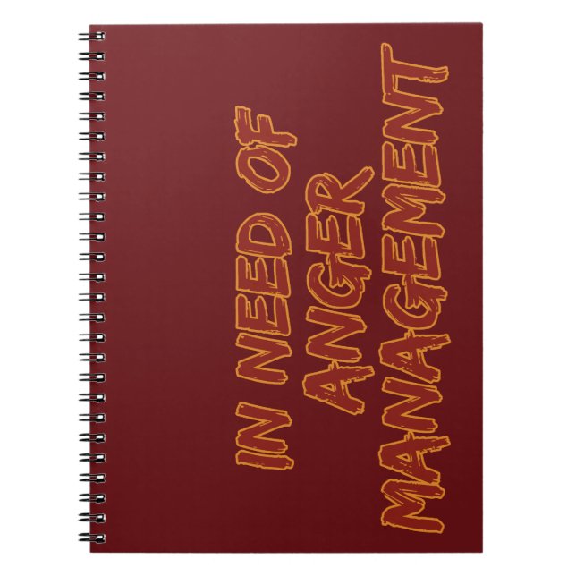 Carnet personnalisé Anger Management (Devant)