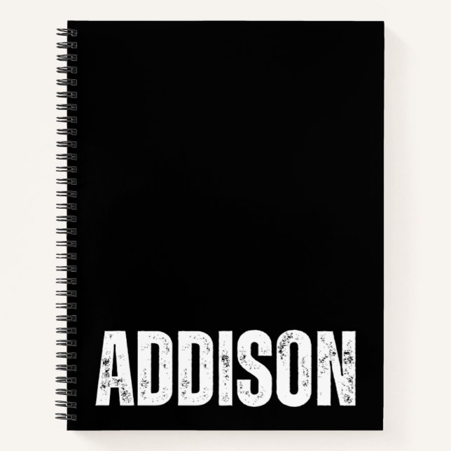 Carnet personnalisé avec Addison (Devant)