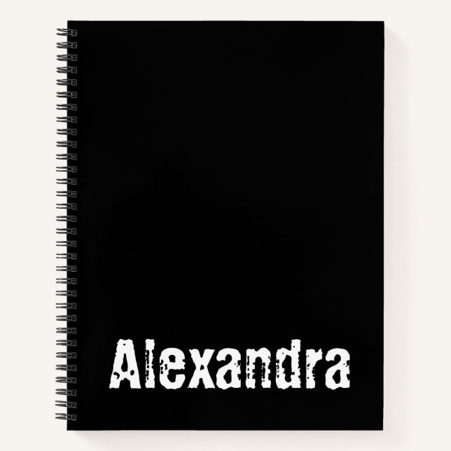 Carnet personnalisé avec Alexandra (Devant)