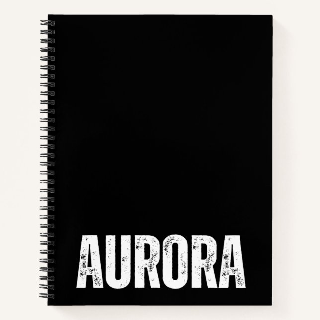 Carnet personnalisé avec Aurora (Devant)