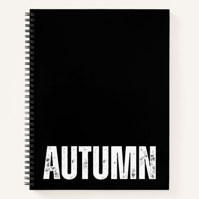 Carnet personnalisé avec automne (Devant)