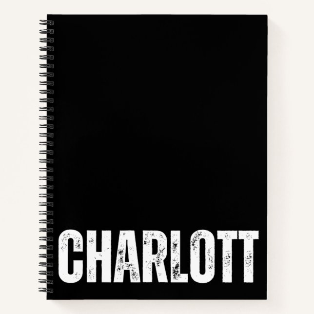 Carnet personnalisé avec Charlotte (Devant)