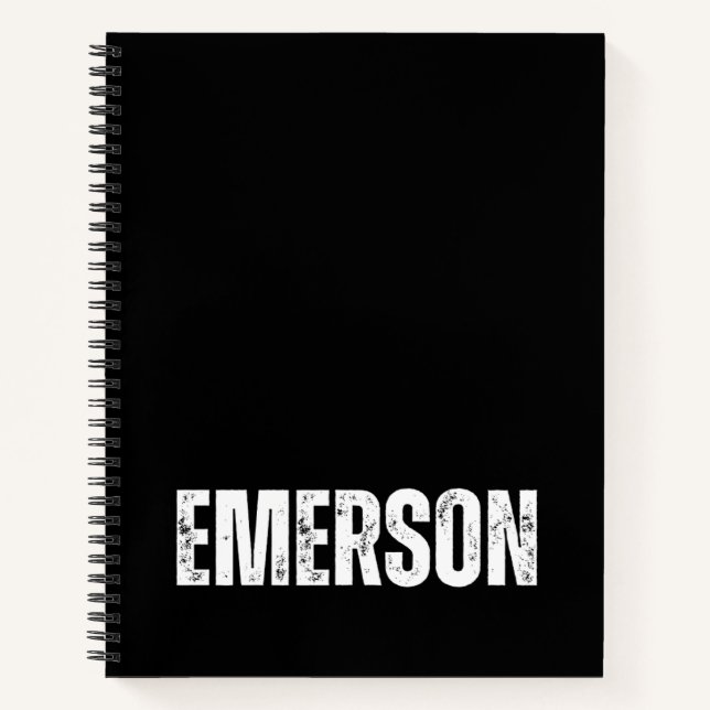 Carnet personnalisé avec Emerson (Devant)