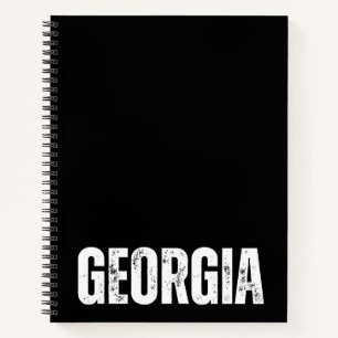 Carnet personnalisé avec la Géorgie