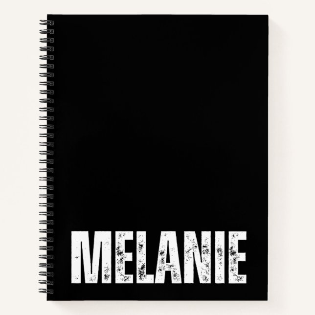 Carnet personnalisé avec Melanie (Devant)